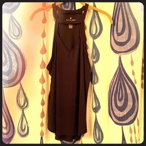 Soft & Sexy Sueded Key Hole Tank Top